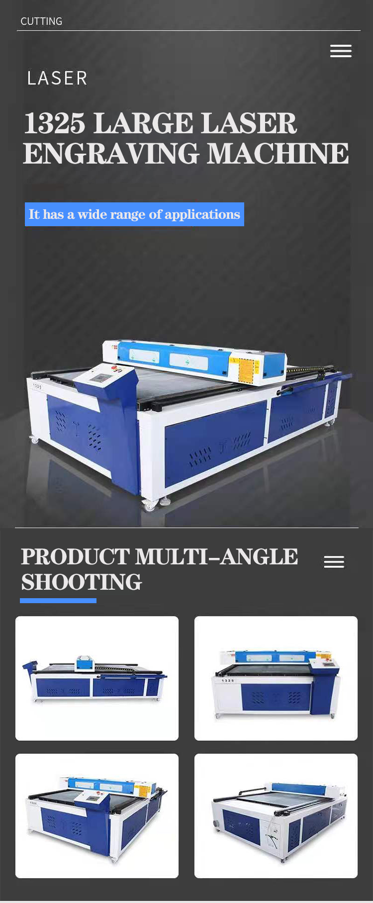 1325 laser engraving machine non-metal laser cutting machine