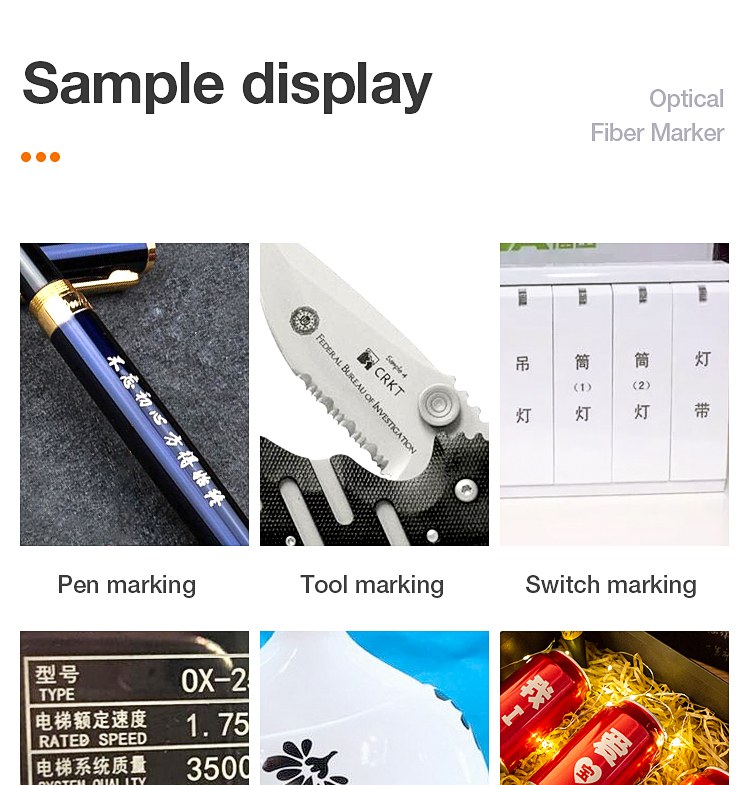 30w Fiber Laser Marking Machine Raycus Source Split Fiber Laser Marking Machine Metal