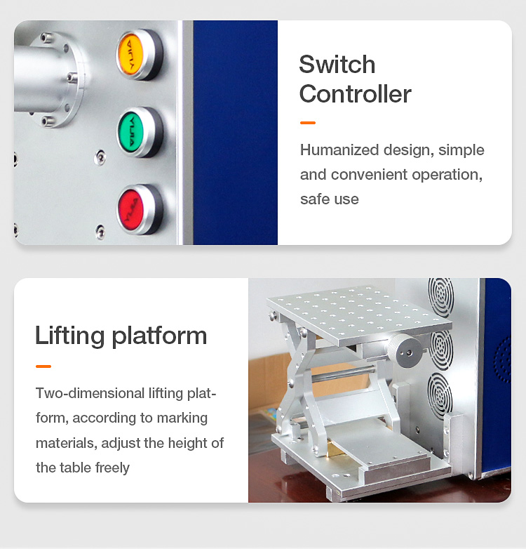 20w Fiber Laser Marking Machine Portable Laser Marker Raycus Source ortur laser master 2