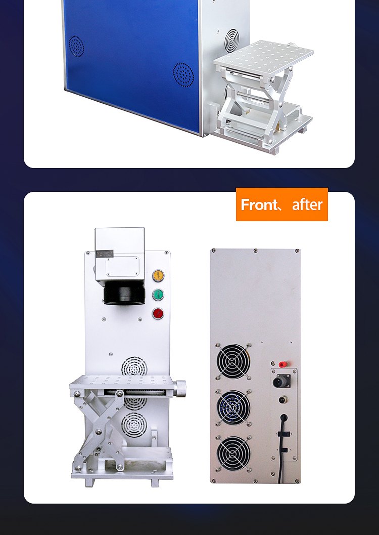 20w Fiber Laser Marking Machine Portable Laser Marker Raycus Source ortur laser master 2
