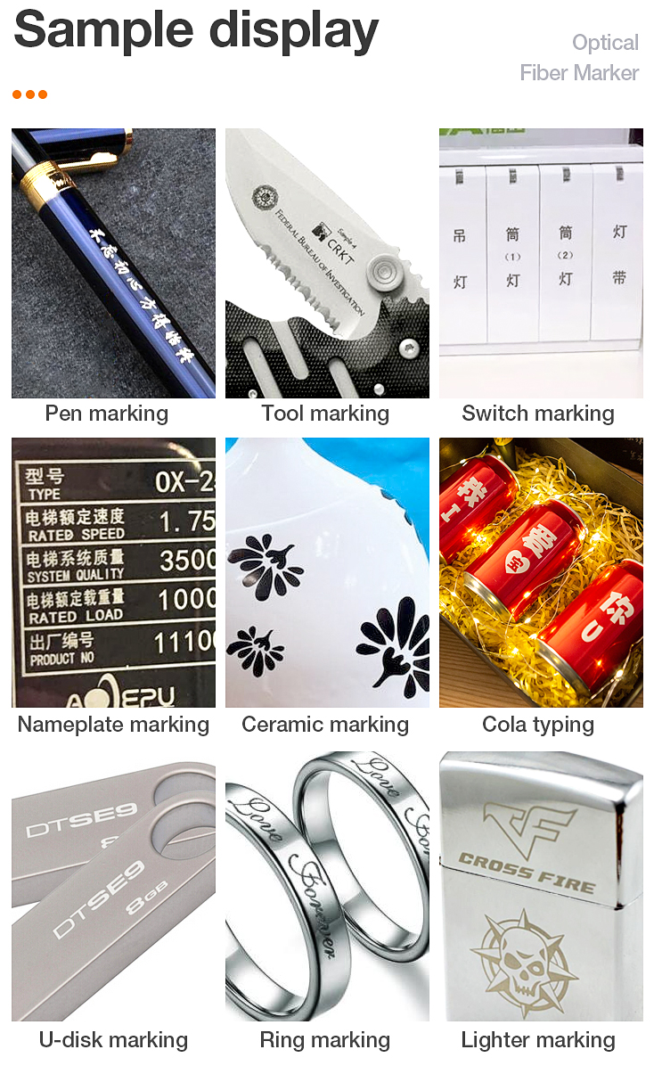 20w Fiber Laser Marking Machine Portable Laser Marker Raycus Source ortur laser master 2