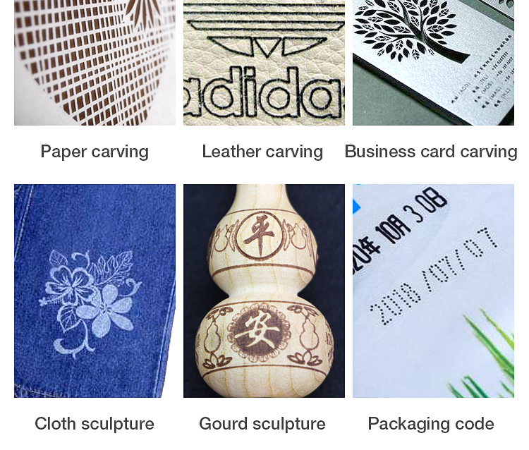 30w Co2 Laser Marking Machine 20W For Wood Glass Acrylic Nonmetal 10*110MM