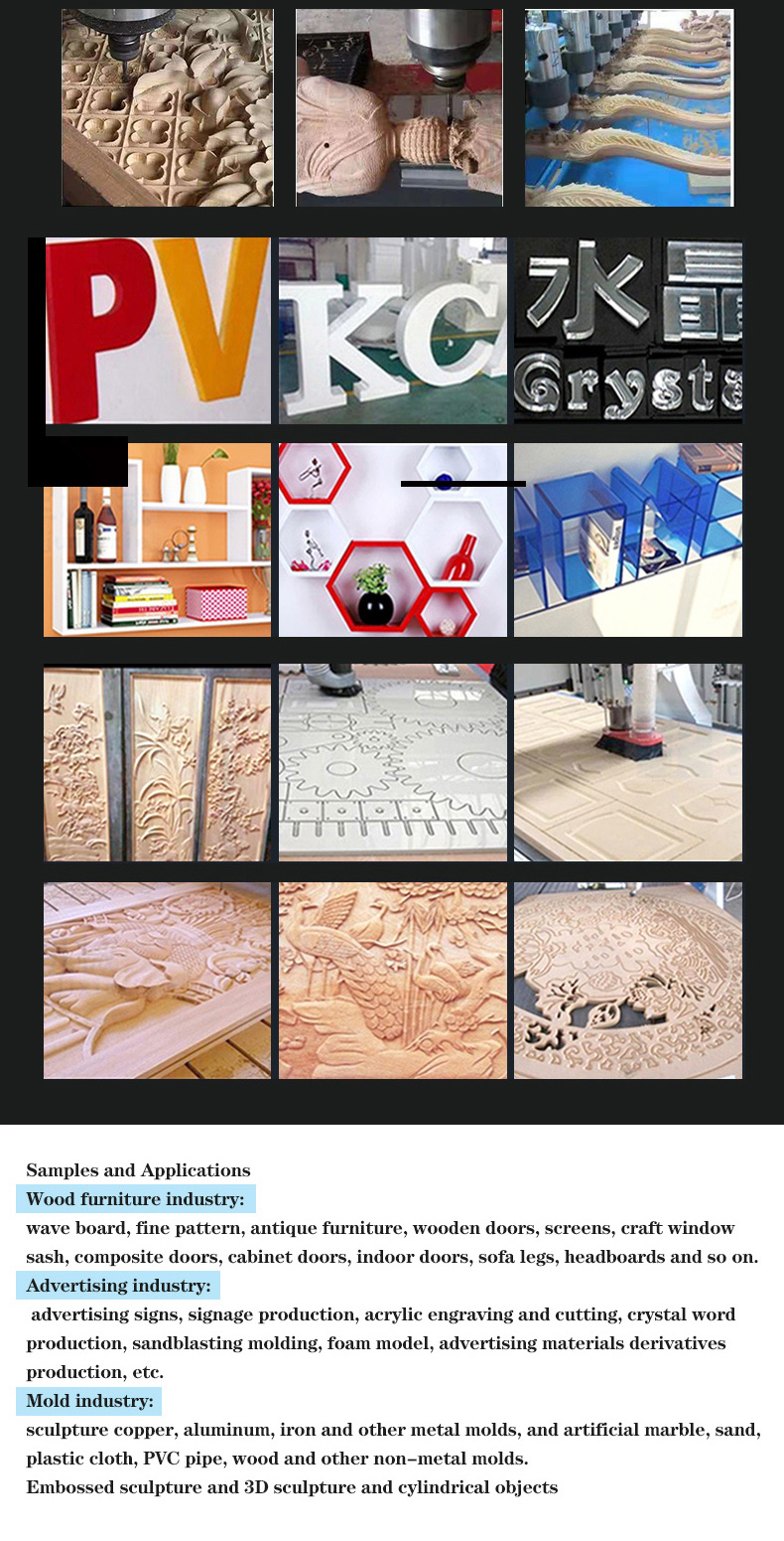 1325 4 Axis Cnc Router 3d Cnc Milling Machine Rotation Spindle Woodworking Cnc Router