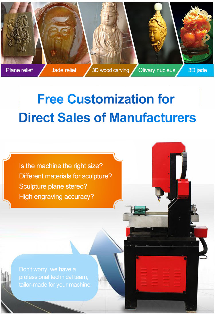 Songli 4040 three axis 1.5KW jade CNC carving machine mini 3D cnc router for jade stone /3D jade carving machine