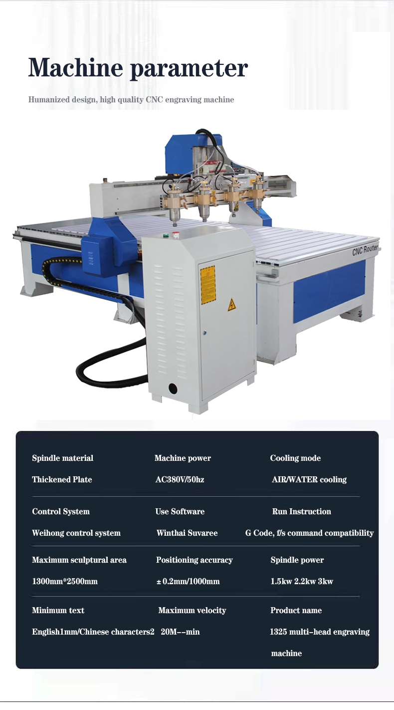 1325 cnc machine cnc router wood working tools 2.2/3.2/5.5KW 220v/380V