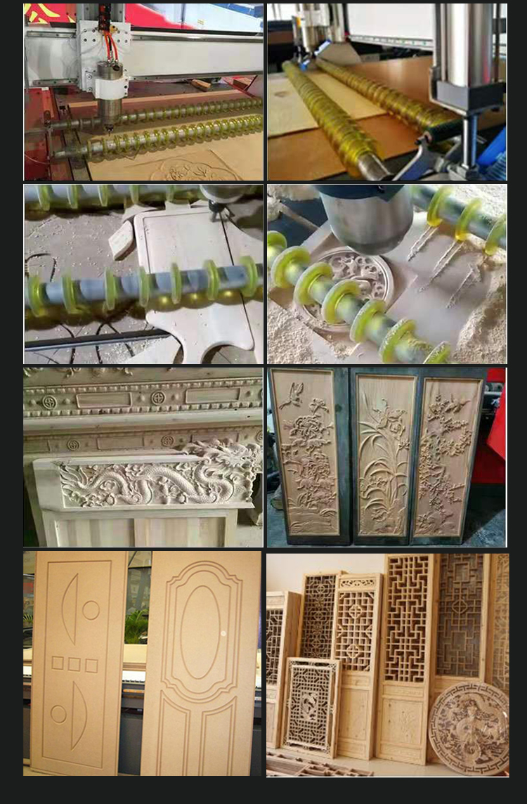 China Factory 3 axis 4 axis cnc woodworking milling machine with pressure roller leadshine motor for sale competitive price