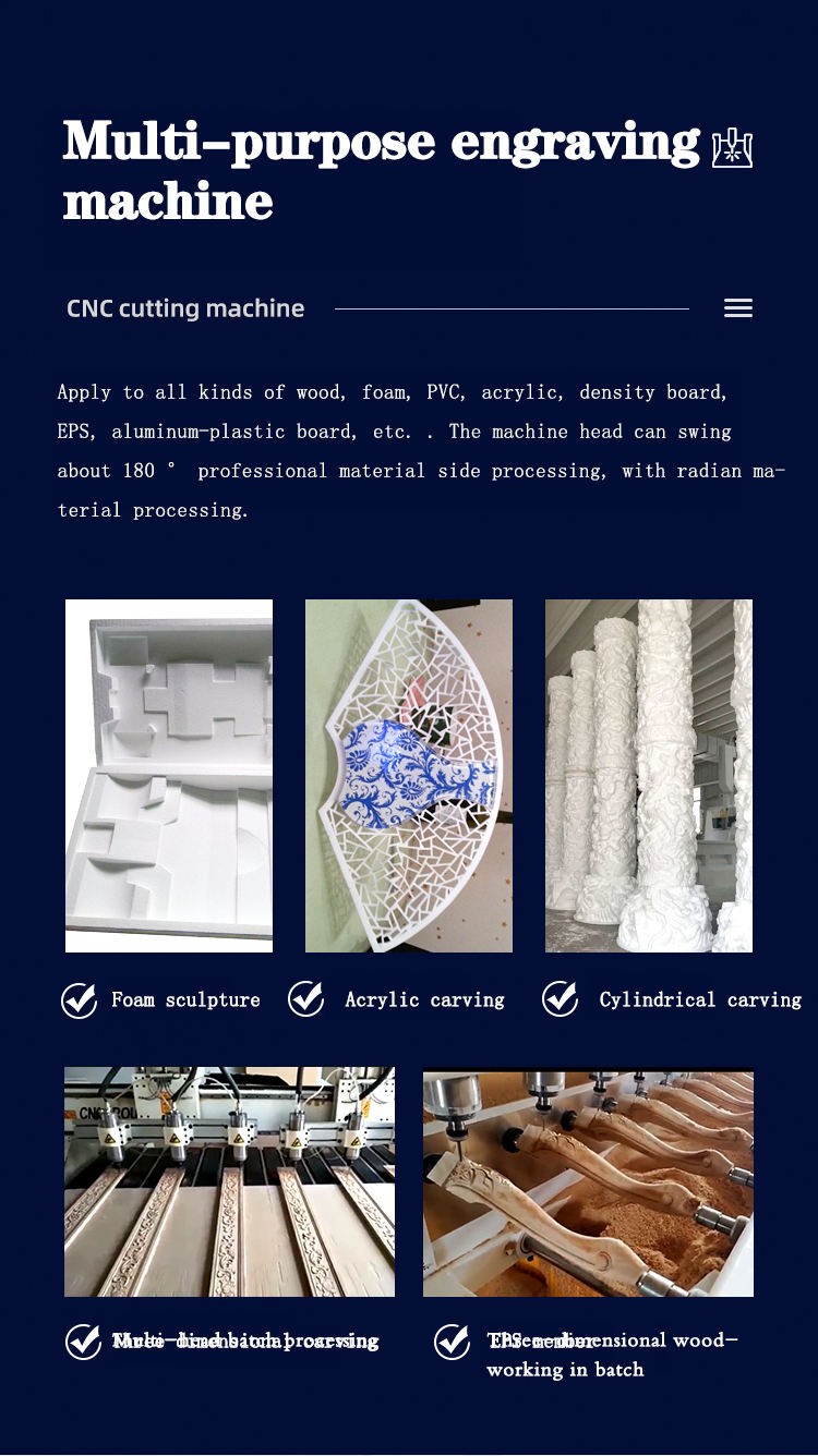 Songli CE 1325 Two tow ten wood engraving Cnc Machine Wood Router Machine For Making European Furniture