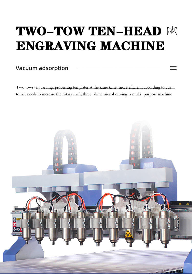 Songli CE 1325 Two tow ten wood engraving Cnc Machine Wood Router Machine For Making European Furniture