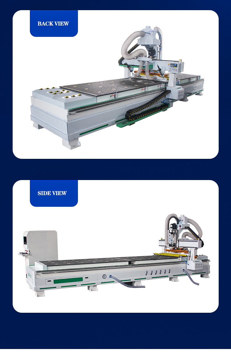 Best selling CNC router 1325 1530 2040 panel furniture woodworking engraving machine with 12 tool knives
